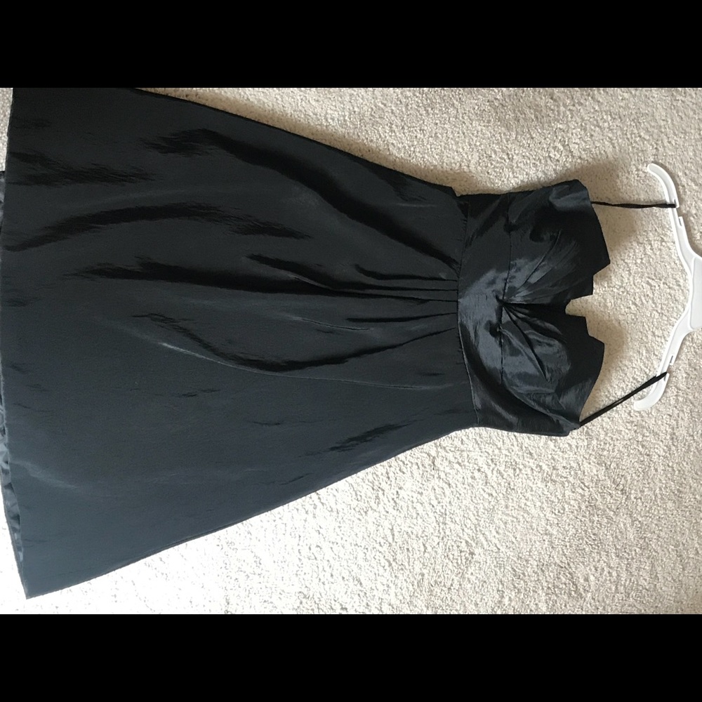 Black cocktail/bridesmaid dress.